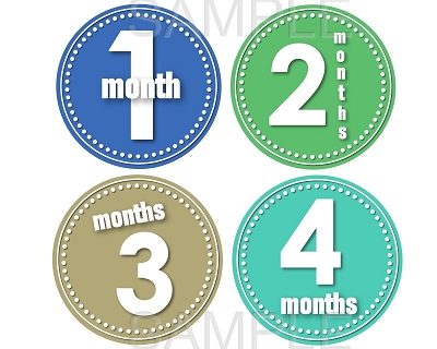 Grant - Lil Happy Man Monthly Photo Stickers