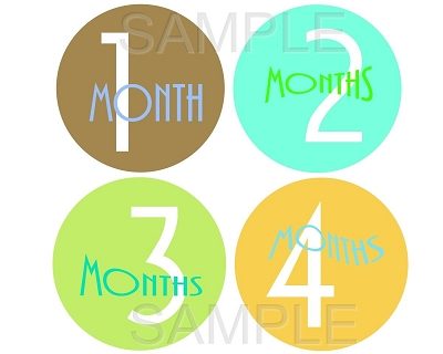 Miles - Simple Happiness Monthly Photo Stickers