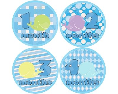 Patrick - Wonderful Whales Monthly Photo Stickers