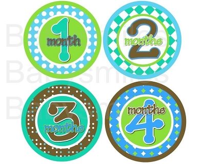 Sam - Happy Boy Monthly Photo Stickers