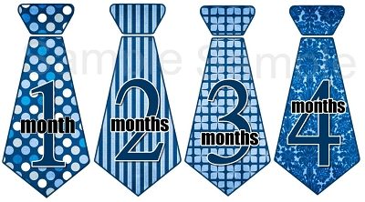 Zach - Little Handsome Boy Monthly Photo Stickers