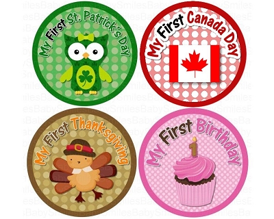 Trinity - First Holidays Monthly Photo Stickers