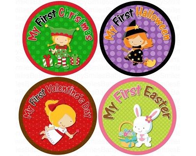 Trinity - First Holidays Monthly Photo Stickers