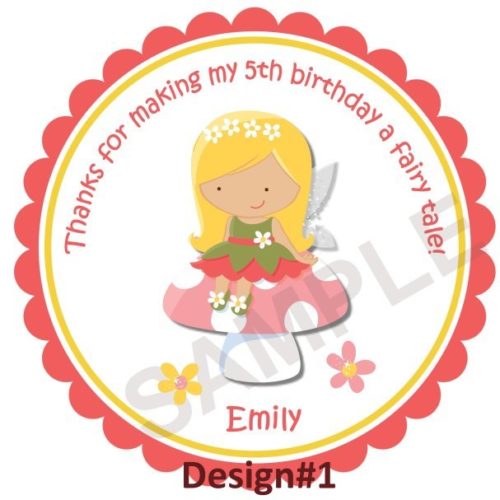 Fairy Girl Personalized Stickers