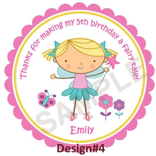 Fairy Girl Personalized Stickers