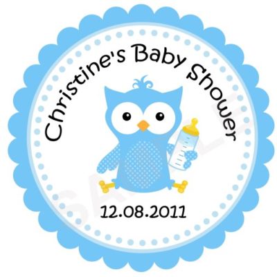 Baby Owl Personalized Stickers