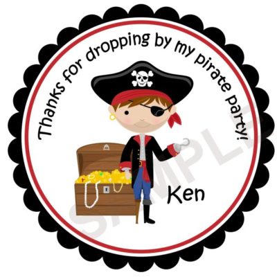 Little Pirates Personalized Stickers