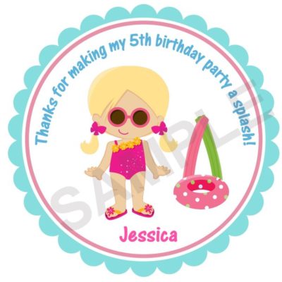 Summer Fun Personalized Stickers