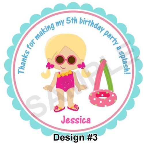 Summer Fun Personalized Stickers