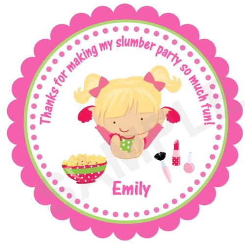 Slumber Party Personalized Stickers