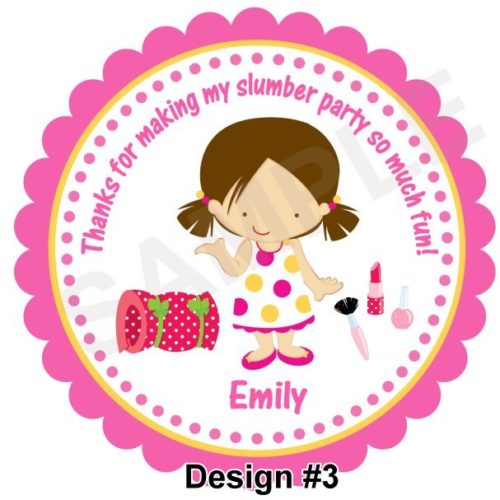 Slumber Party Personalized Stickers