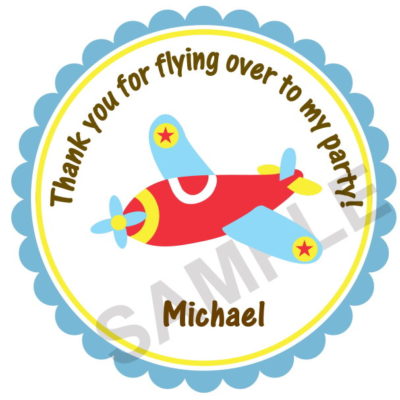 Airplanes Personalized Stickers