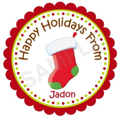 Stockings Personalized Stickers