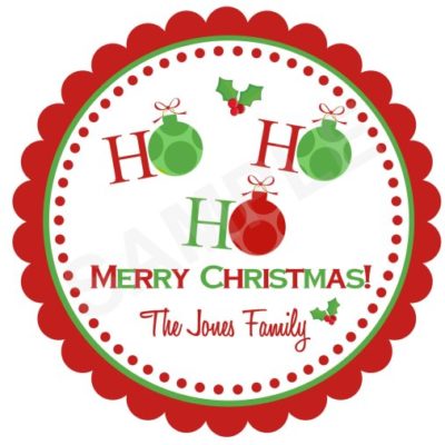Ho Ho Ho Personalized Stickers