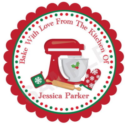 Baking Personalized Stickers