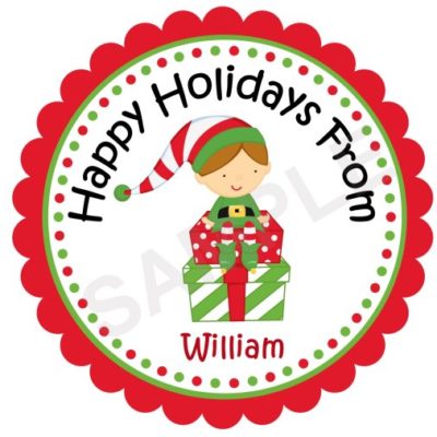 Elves Personalized Stickers