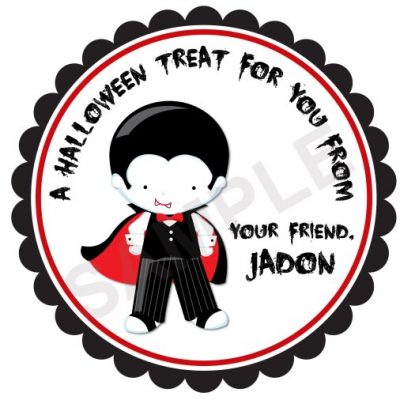Dracula Personalized Stickers