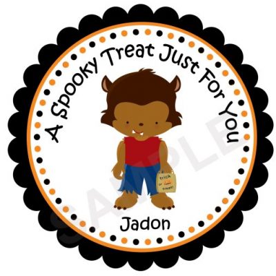 Werewolf Personalized Stickers